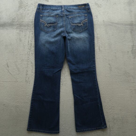 LEI Jeans Women's Fits 34x32.5 (No Tag) Mid-Rise Sophia Hipster Flare Stretch - Picture 11 of 16